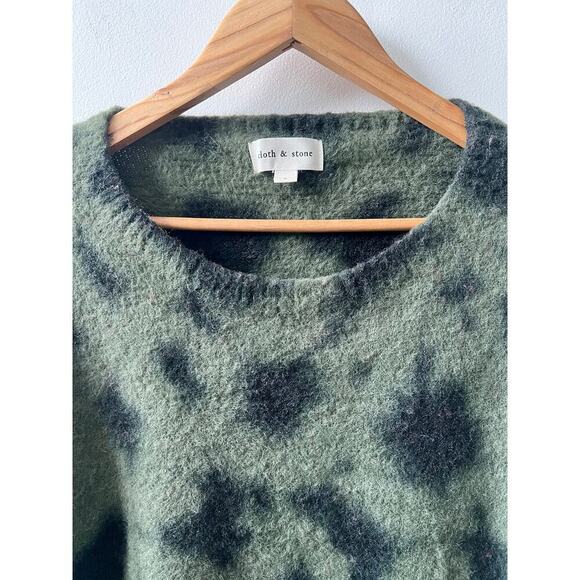 Cloth & Stone green & black sweater women's size large - Picture 4 of 5